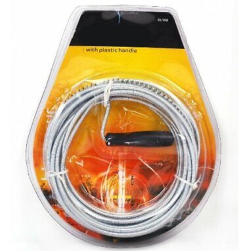 Drain Cleaner 5mtr – Heavy Duty Drain Snake Cable 12mm Thick, Retrieval Claw Head | Bathroom Kitchen Pipe Blockage Professional Tool | UAE Plumbing Service Maintenance Power Auger 